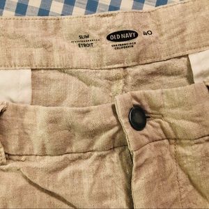 Men’s Old Navy Linen Shorts.  Size 40.  Like new.